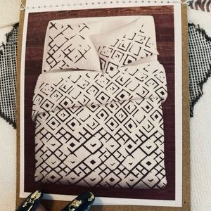 West Elm King Duvet Cover + 2 Euro Shams